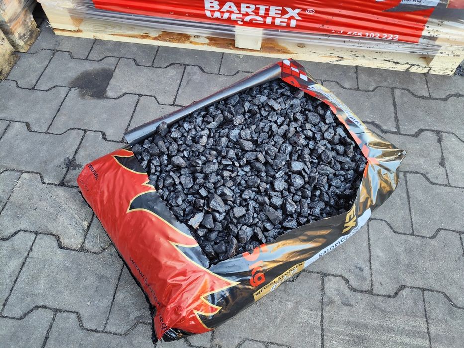 Węgiel Groszek BARTEX GOLD 27-29MJ Oryginalny worki 25kg