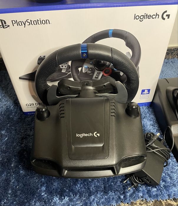 Logitech G29 + Shifter (Manete) | Como Novo (10h uso) | C/ Sacos Originais