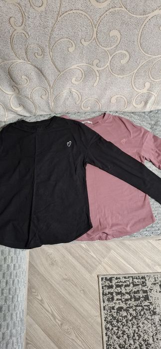 Футболка жіноча с довгим рукавом, чорна