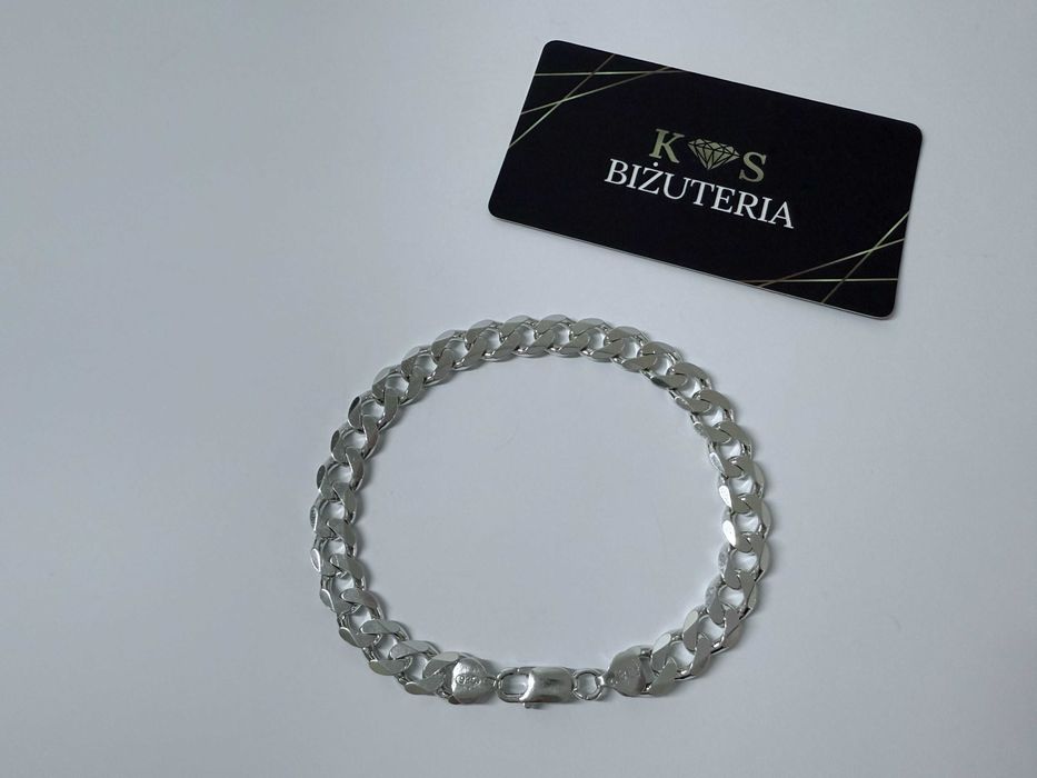 Srebrna Bransoletka splot Pancerka 24,5 CM 29 GRAM ! PR. 925 Okazja !