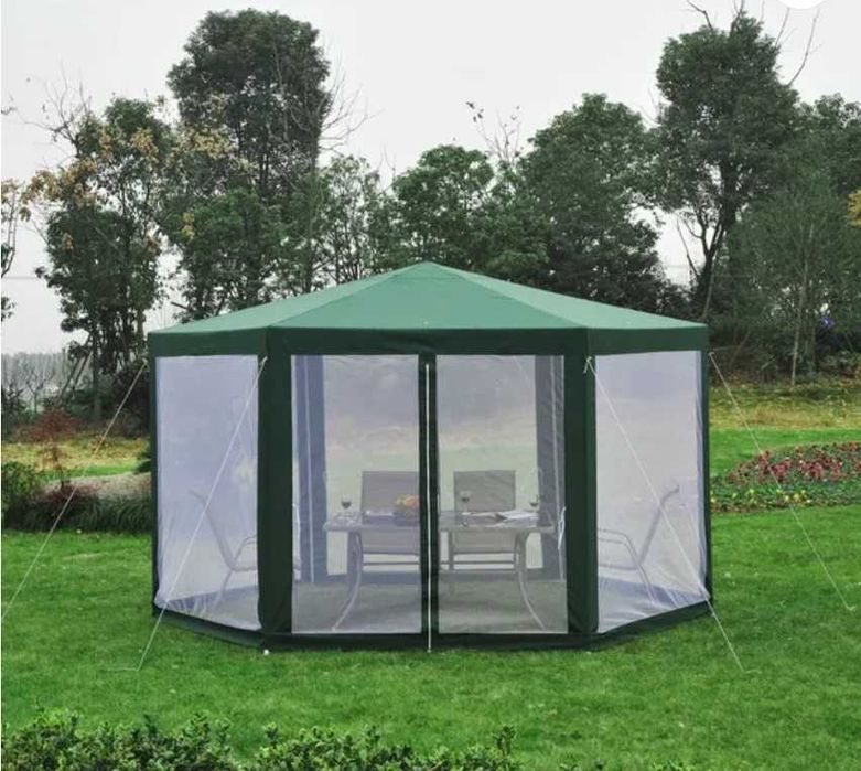 PAWILON OGRODOWY NAMIOT Handlowy altana + moskitiera 4x4m