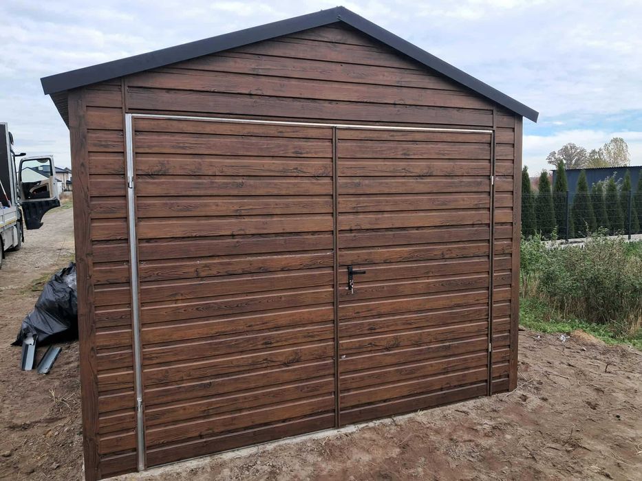 Garaż blaszany 4x5 WZMOCNIONY PROFILAMI. Producent. PROMOCJA !