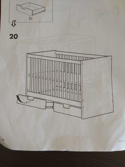 Berço Stuva + colchão (ikea)