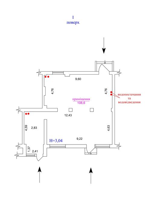 Продаж Фасадного приміщення 106 м²  вул. Перова, 44