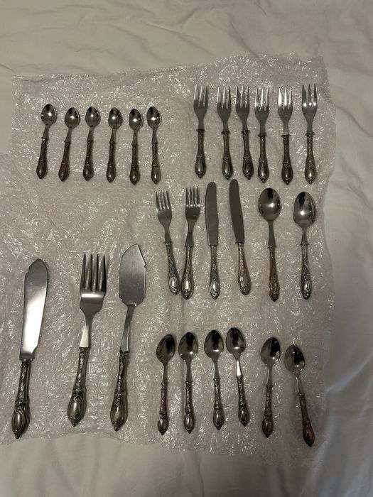 Conjunto talheres de prata