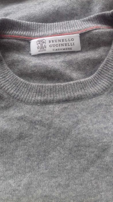 Brunello Cucinelli luksusowy sweter 100% kaszmir unisex XXL, 50
