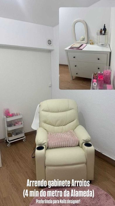 Gabinete/Sala para Estética [ALAMEDA/ARROIOS] Perto do METRO