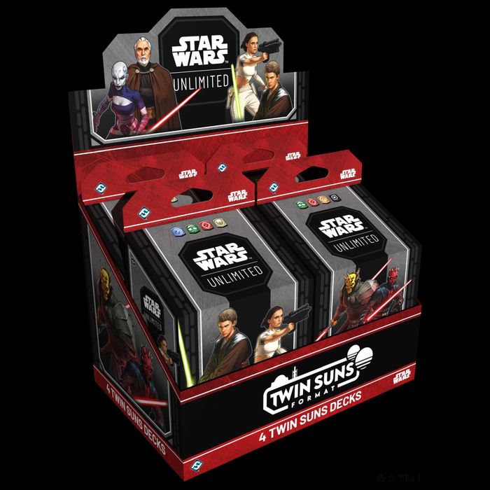 Star Wars: Unlimited Twin Suns Format -Deck Display (4) nowe sklep PlanszON Wawa