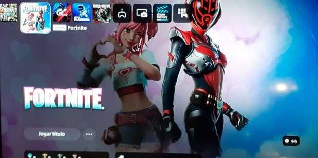 PlayStation 5 com leitor , 2 comandos e 5 jogos