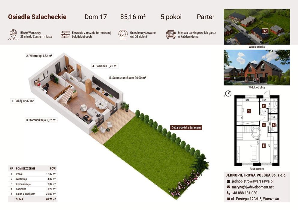 Mieszkania w świetnej okolicy, 10 min do Mokotowa! Bawarski styl