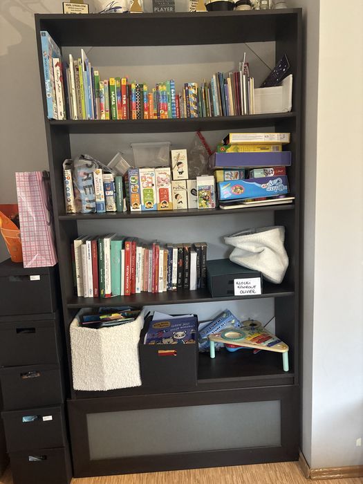 Regał na książki +szafka dolna