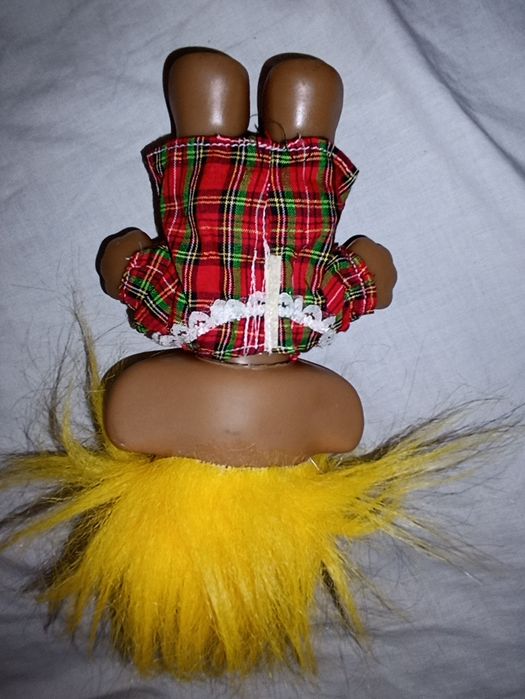 Dwa stare vintage figurki lalki Troll Dolls