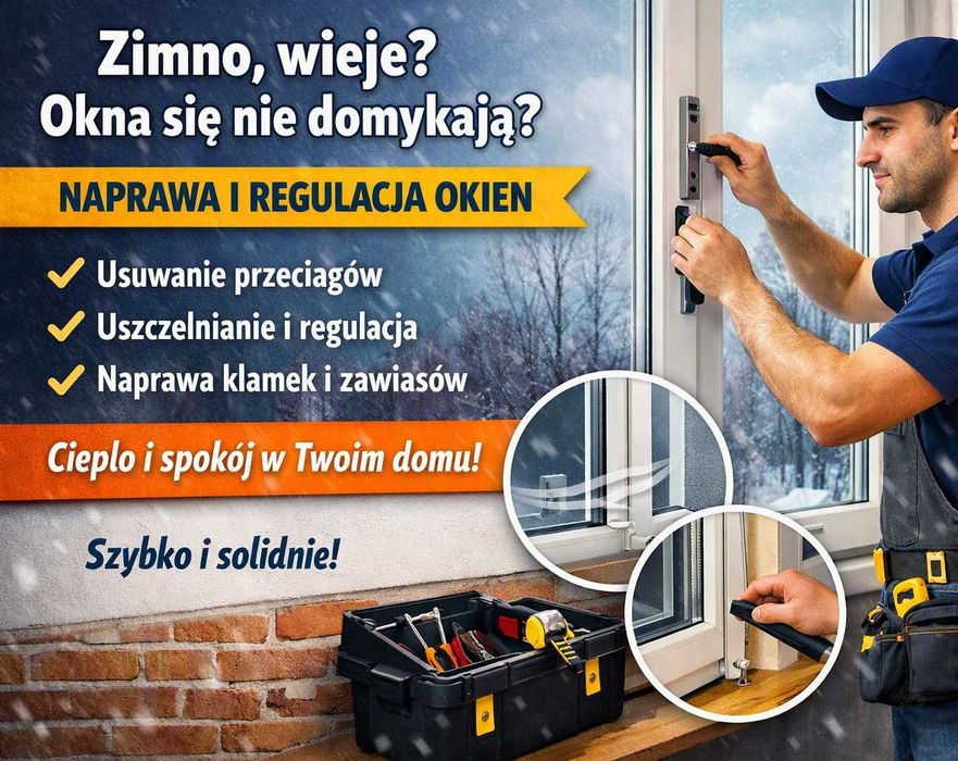 Okna ciężko się domykają lub są nieszczelne? Profesjonalna regulacja i serwis