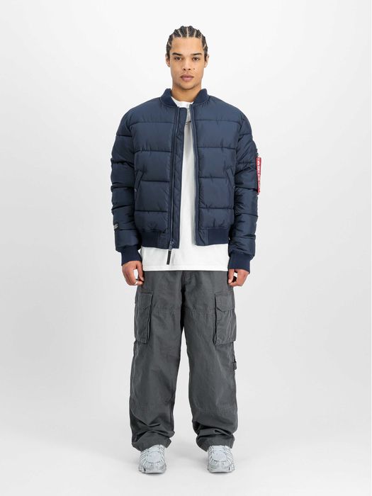 Alpha Industries Zimowa MA-1 Logo Puffer (258125) ultra navy 2XL