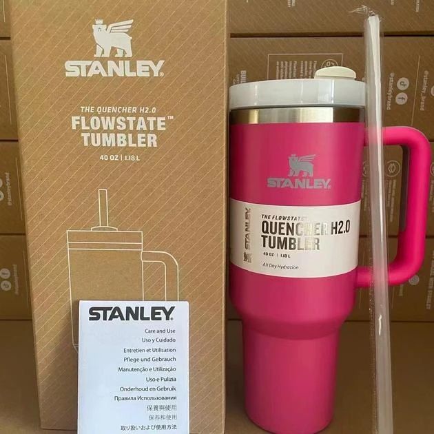 Термокружка Stanley 1.18 л крышка FlowState соломинка Розовая 10063