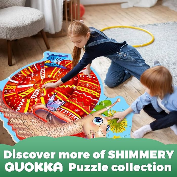 Дитячий підлоговий пазл QUOKKA Равлик 48 елементів 90×60 см