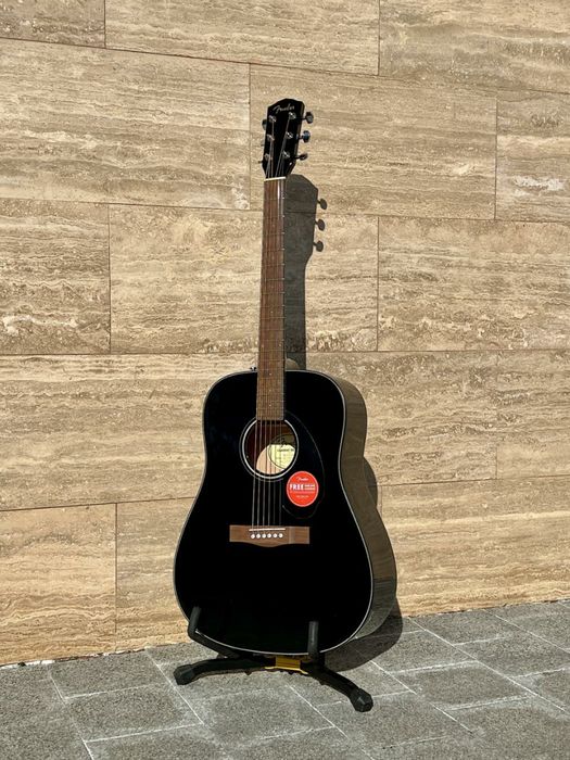 Гітара акустична Fender CD60 S BLK как новая Цельный топ