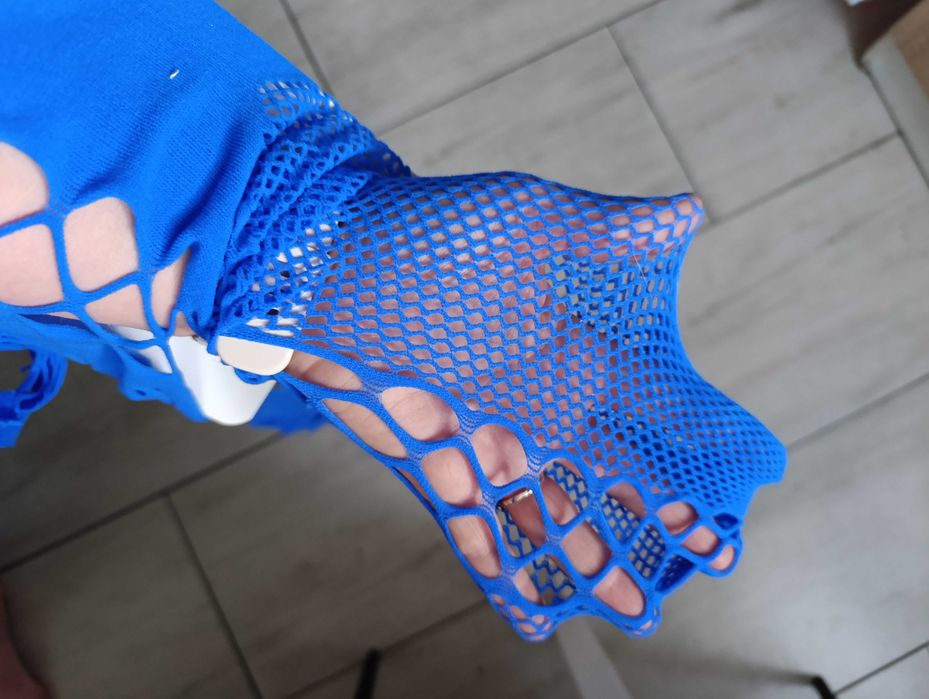 Bodystocking niebieski