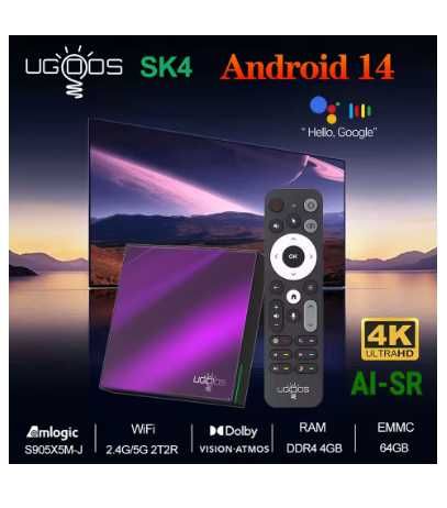 Ugoos Sk4, Tox3, медиаплеер.
