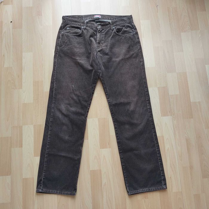 Sztruksowe, męskie, brązowe spodnie vintage, big star, rozmiar 36/34