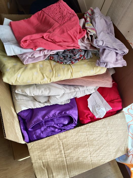 Duży zestaw ubranek dla dziewczynki w rozmiarze 92