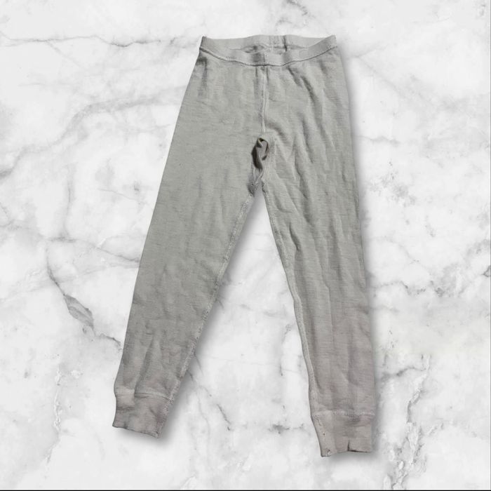 Leginsy merino 110 116 kremowe