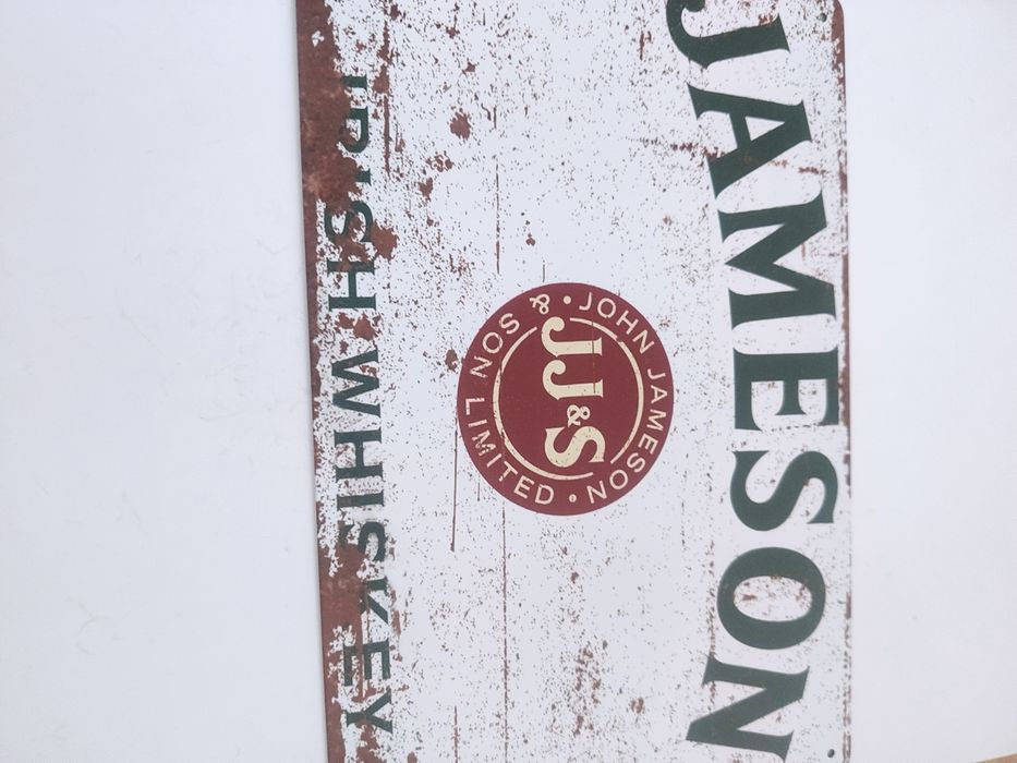 Tablica metalowa do powieszenia Jameson 30x20 cm