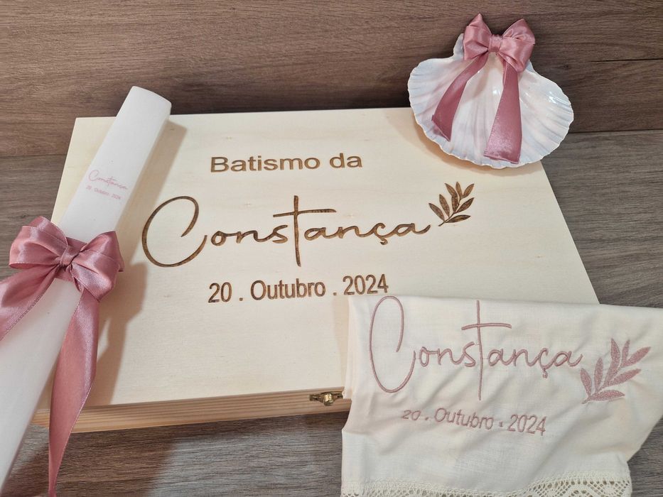 Conjunto de Batismo, livros Honra personalizados