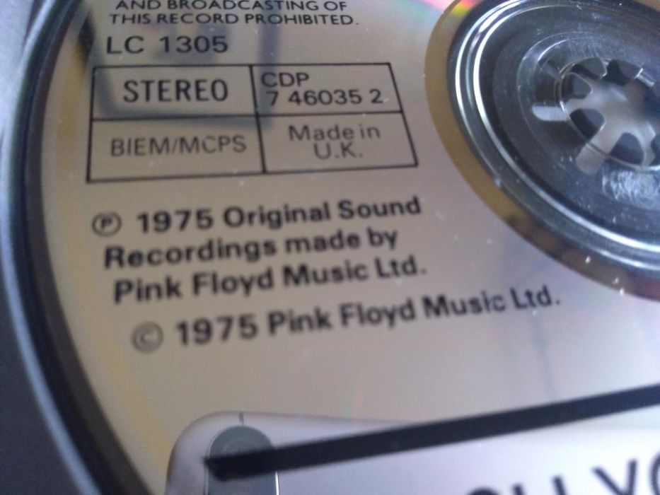 Pink Floyd – wish you were here 1984 cd pressing, Original