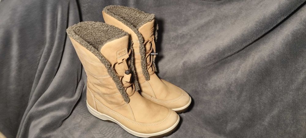 Śniegówce ECCO jak nowe skóra+wełna