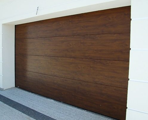 Brama Fakro orzech 2750x2250 garażowa segmentowa Hato 2xpilot
