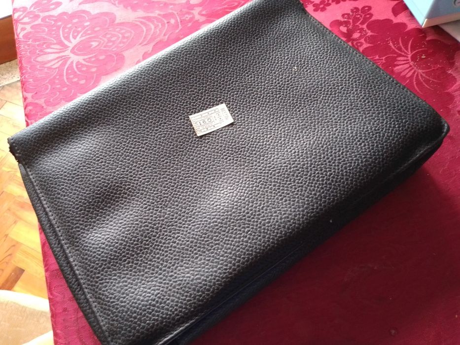 Do Passado P/Presente-Pasta Pele bela Antiga15E-Bilhete StCp2E Desde2E