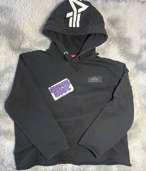 вінтажна кофта alpha industries (pit bull germany lonsdale  sva stone)