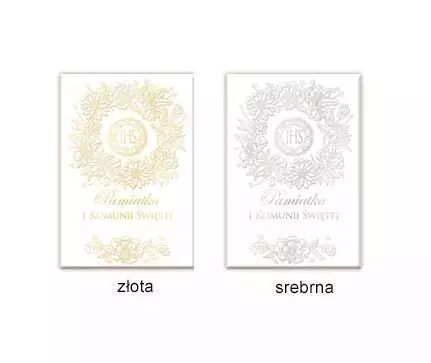 Książeczka Komunia Święta Tłoczona Holograf. Różne Kolory Merigraf