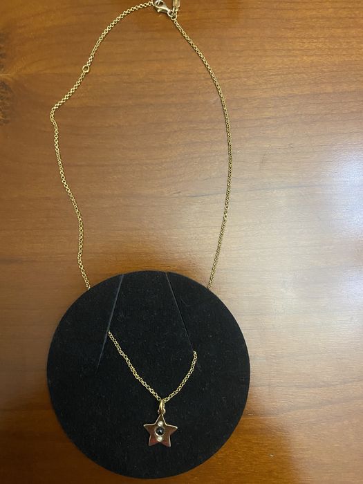 Colar Tous prata dourada com pingente esstrela Tous, original