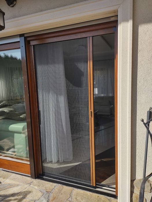 Moskitiera plisowana na drzwi tarasowe