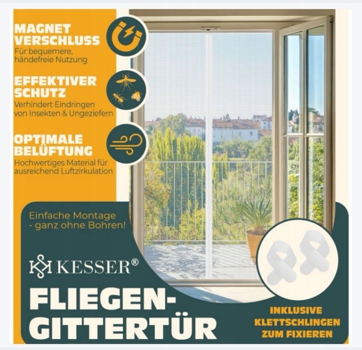 Moskitiera do drzwi 90 cm x 200