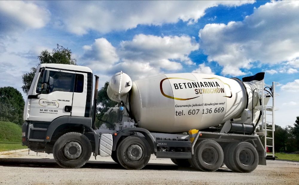 Beton towarowy wszystkich klas z pompą