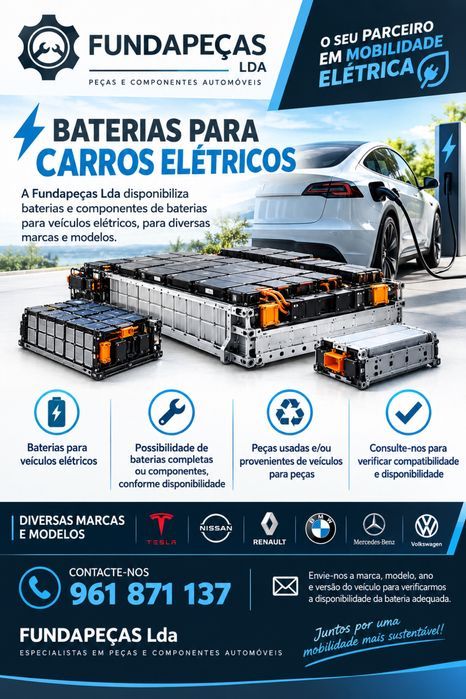 BATERIAS PARA VEÍCULOS ELÉTRICOS