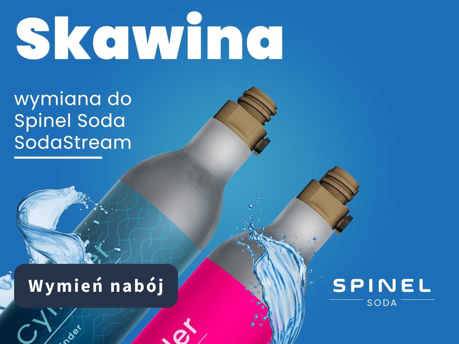 WYMIANA gaz CO2 do SODASTREAM Skawina Różowe QC Niebieskie Spinelsoda