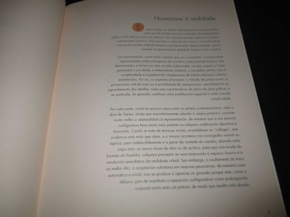 Livro Tàpies Obra Gráfica Catálogo Casa da Parra