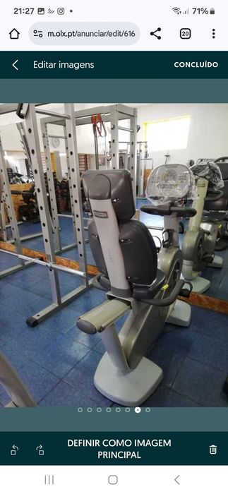 Máquina de musculação technogym