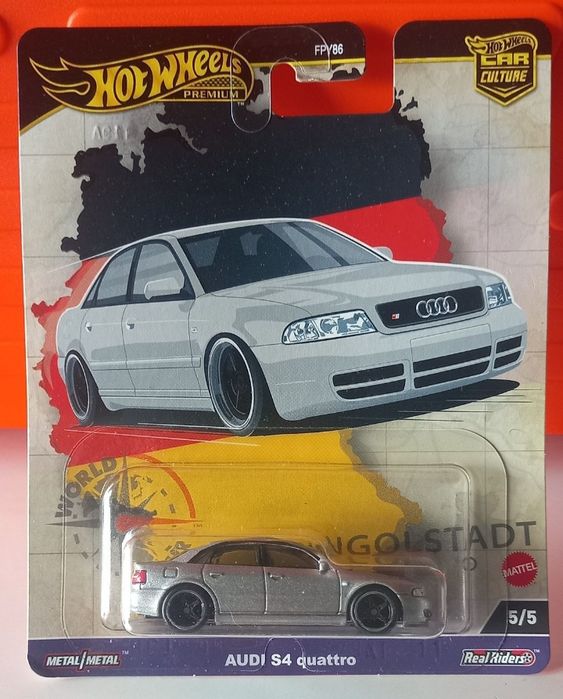Audi S4 quattro hot wheels rodas de borracha