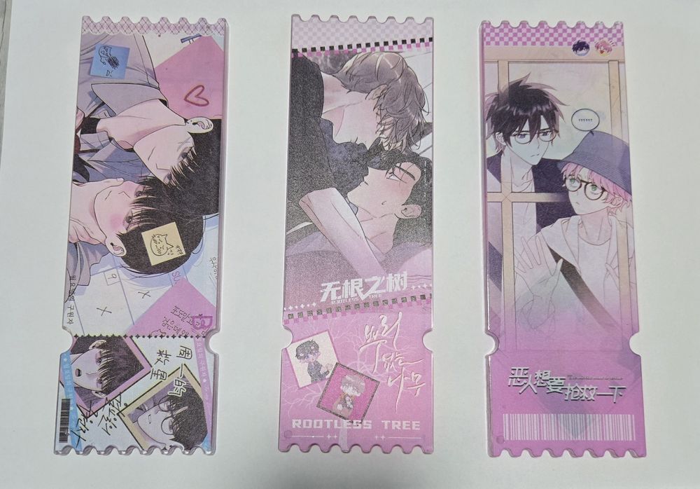 Манхва акрилові квитки