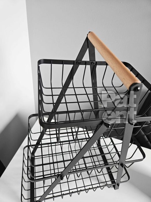 Stojak z koszykami na owoce warzywa do kuchni akcesoria 3 poziomy