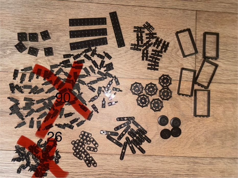 Деталі lego оригінал по кольорах та формах
