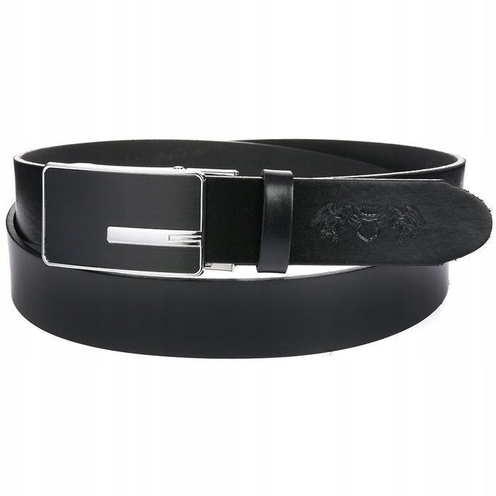 Beltimore męski pasek 130 cm skórzany klamra automatyczna do garnituru