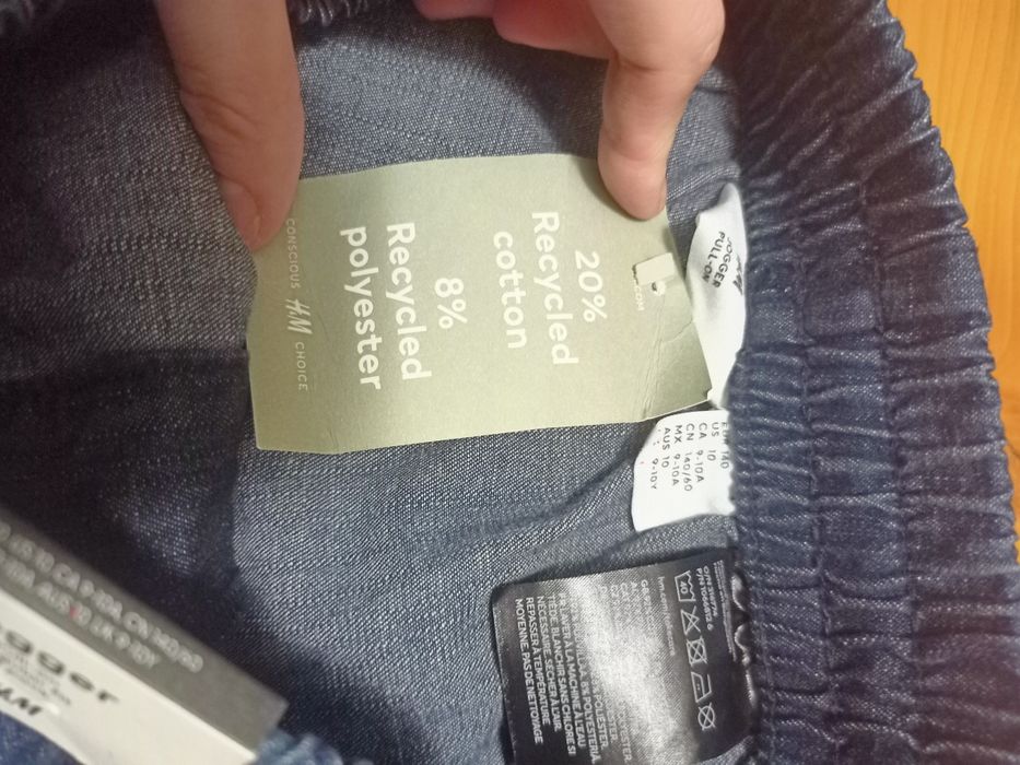 140 H&M Nowe joggery chłopiec 3pak