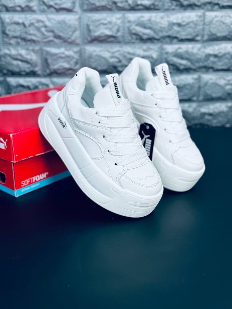Puma Кроссовки женские Премиум Кожа Кросовки на высокой платформе пума ...