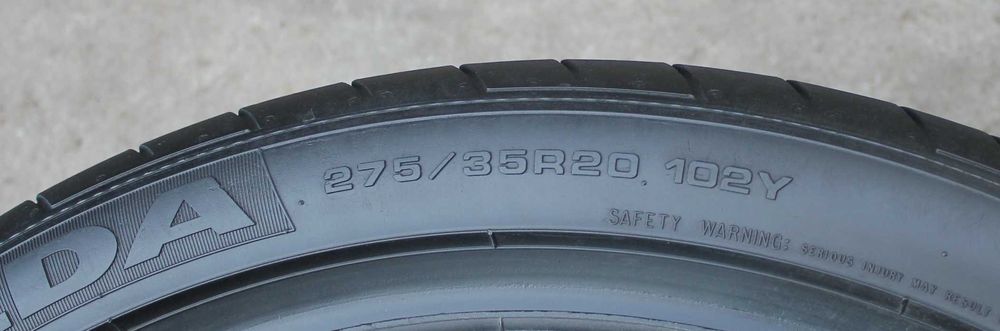 Літні шини, літня резина 275/35/R20 Fulda Sport Control, made in Luxemburg